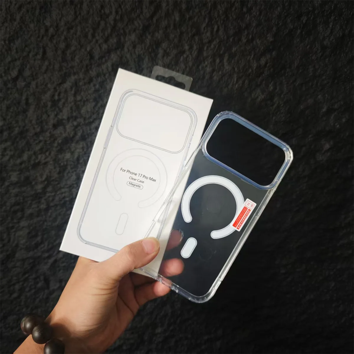 Suitable for iPhone17, iPhone 16pro acrylic transparent magnetic phone case 15 17air shockproof bestseller