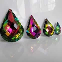 Camal 1Pcs 38/50/63/76mm Colorful Rainbow Gourd Drop Crystal Pendant Prisms SunCatcher Chandelier Lamp Lighting Hanging Parts