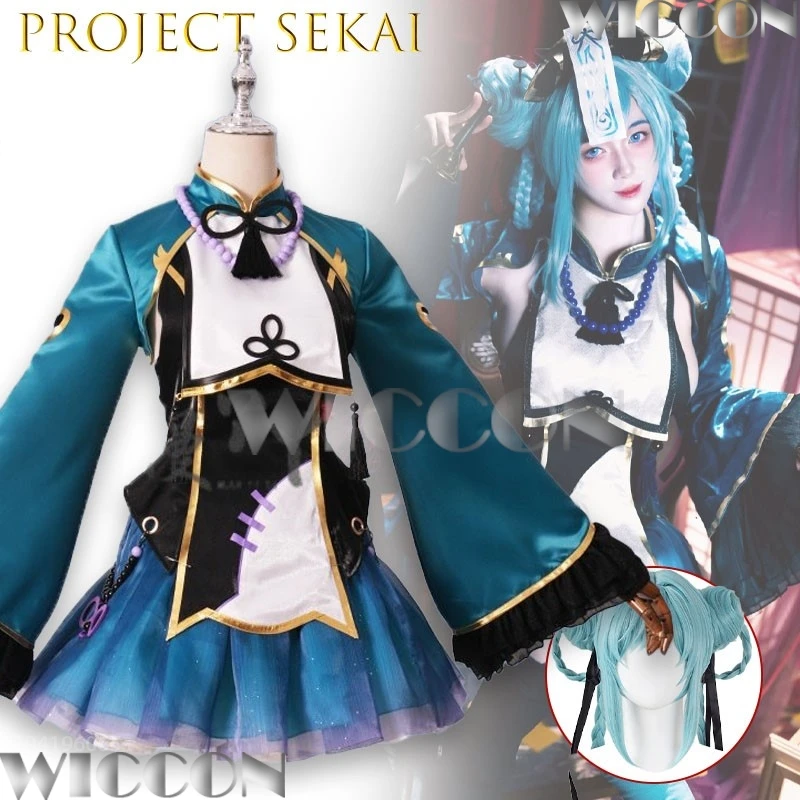 

Project Sekai Chinese Zombie Cosplay Outfit Anime Girl Costume Embroidered Dragon Motifs And Red Silk Accents Navidad Carnaval