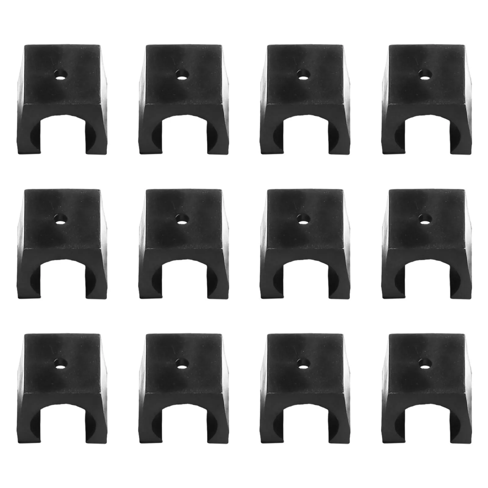 ​12pcs Billiard Cue Holder 1.9x1.8x1.8cm Practical Replace Wall Mounted Rack For Billiard Cue Holder Fishing Rod Holder