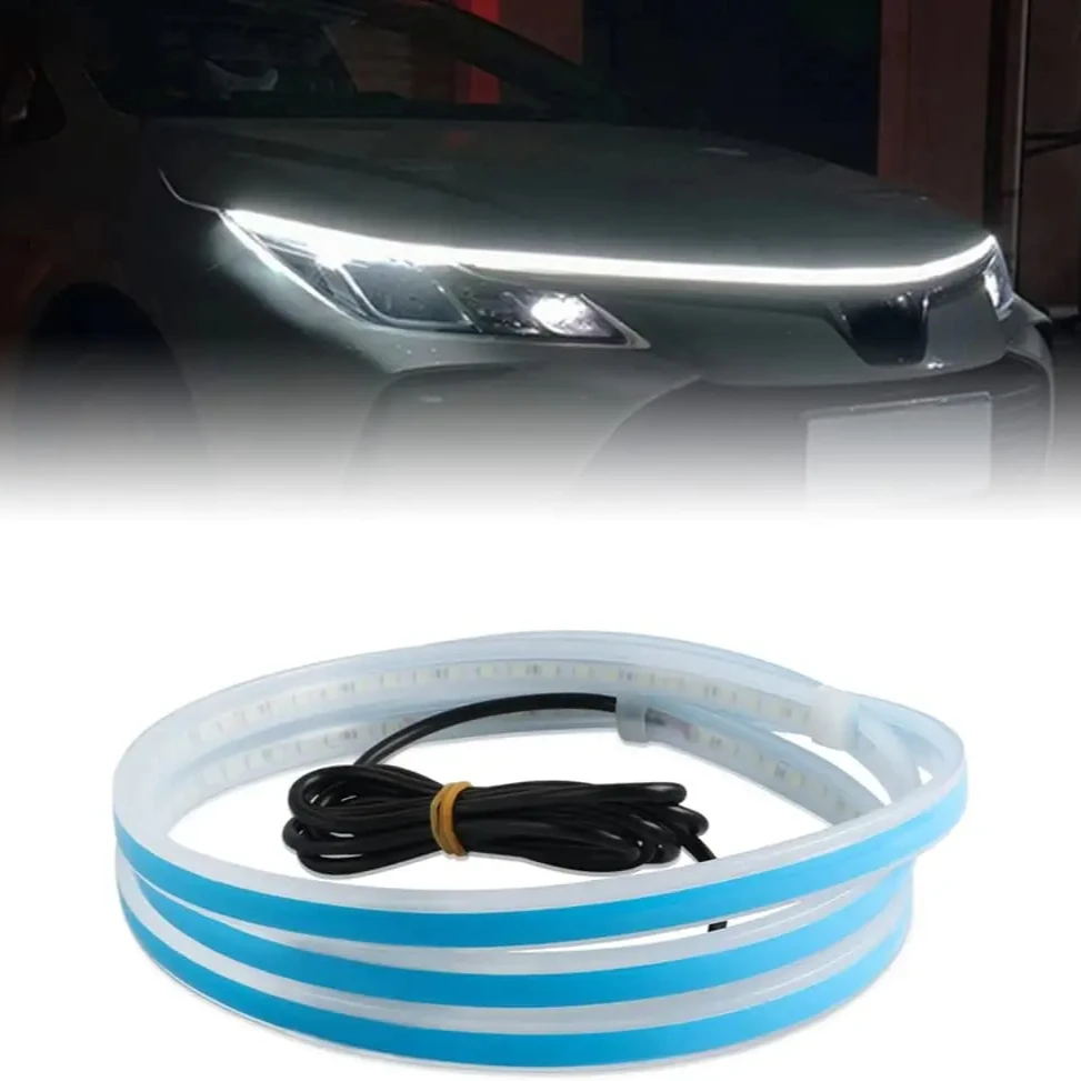 

Car Hood Led Strip Lights Car LED Lights Flexible LED Hood Light Strip Engine Hood Guide Decorative Light Bar Waterproof