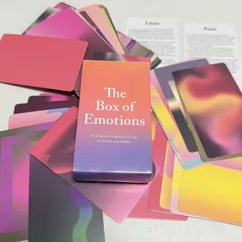 The Box of Emotions Deck Engish Version 80 Cards To Make Sense of Your Feelings