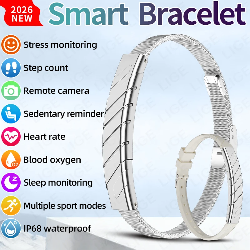 No Screen Smart Bracelet Lady Heart Rate Health Monitor Smart Watch Men Waterproof Sport Fitness Band Smartwatch For Android iOS