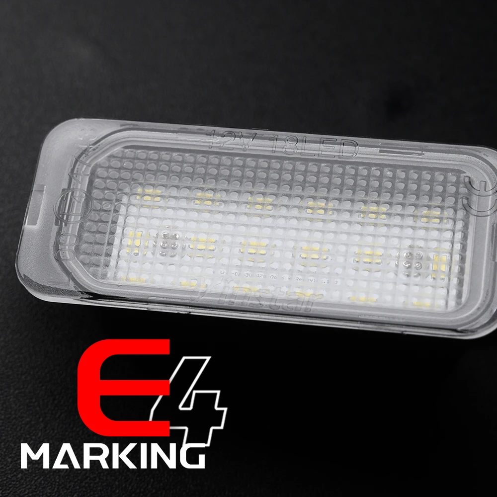 Fits For Ford Fiesta MK7 MK7.5 ZETEC S ST 18 SMD Led Number License Plate Light 2PCs Auto Parking Tag Lamps