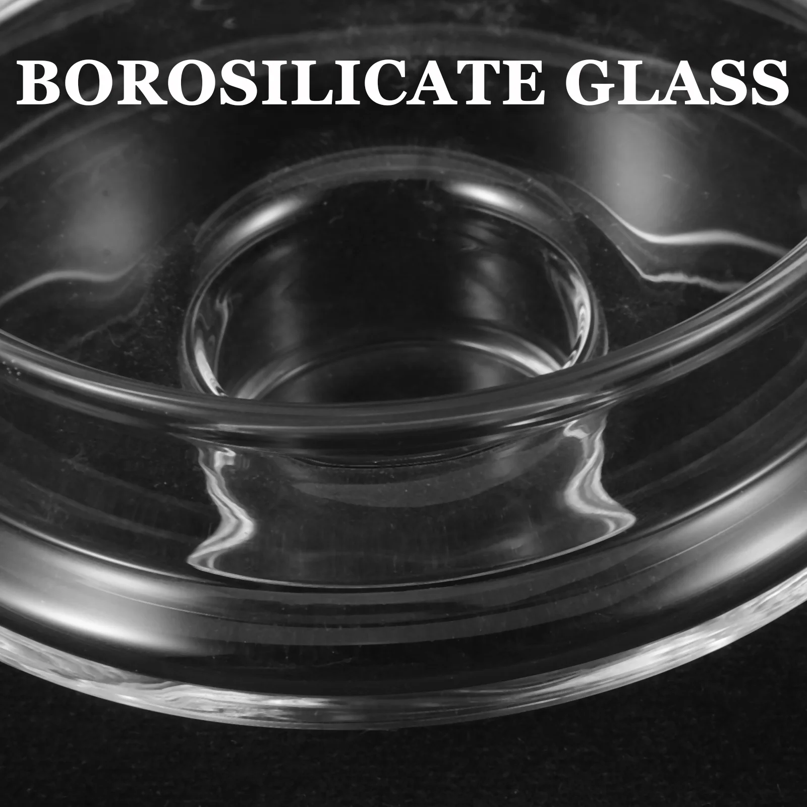 

Clear Glass Tea Pot Lid Replacement High Temperature Resistant Borosilicate Replacement Glass Lid for Teapot Household Accessory