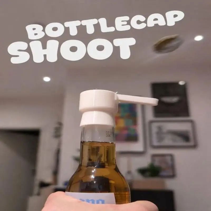 Funny Bottle Opener Beer Launcher Home Bar Cap Shooter Fun Drinking Game Gadget for Party Use Entertainment image 4