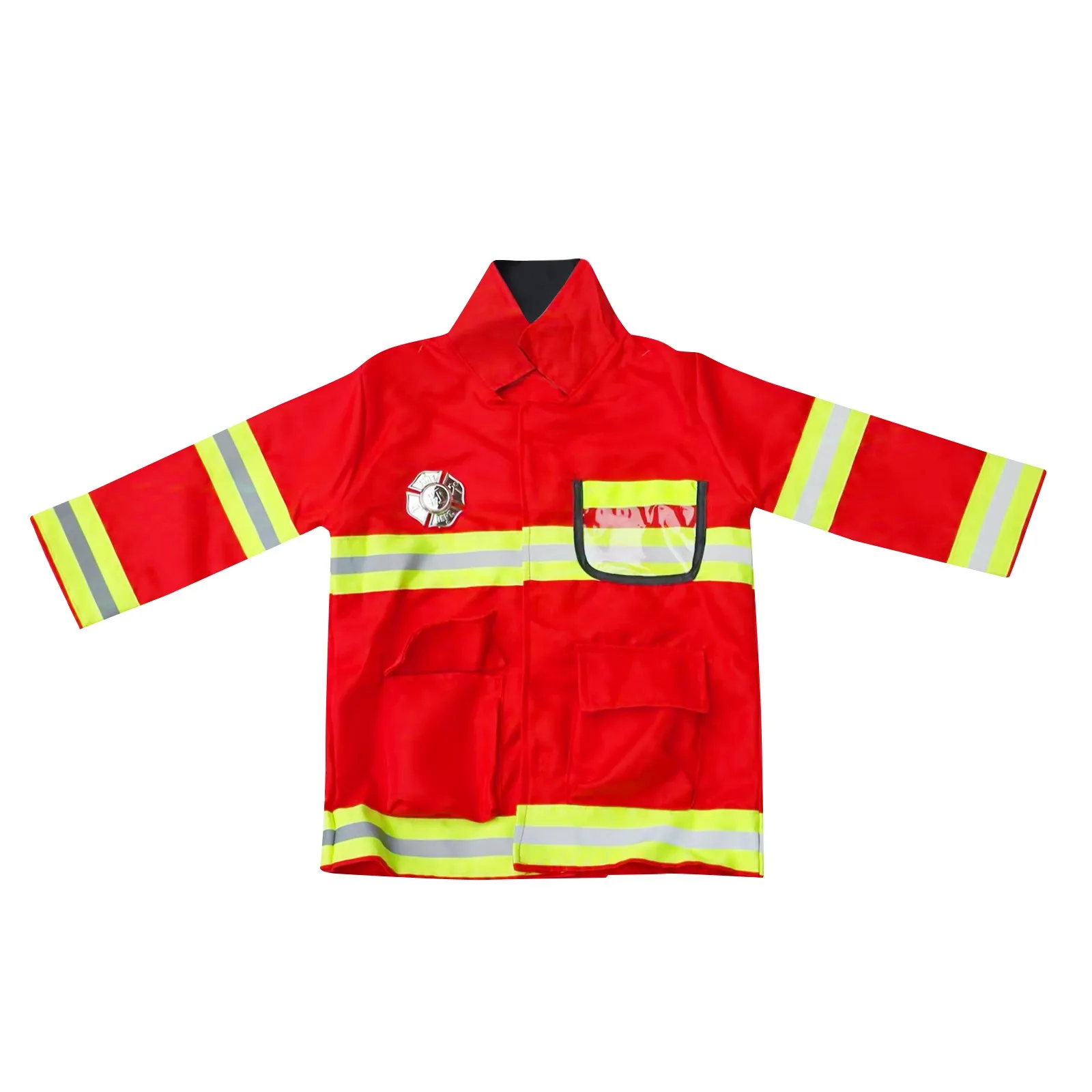 Children Fireman Role Playing Six Piece Set Firefighter Suits Boy And Girl Performance Costume School Toy Accessories Campus Set