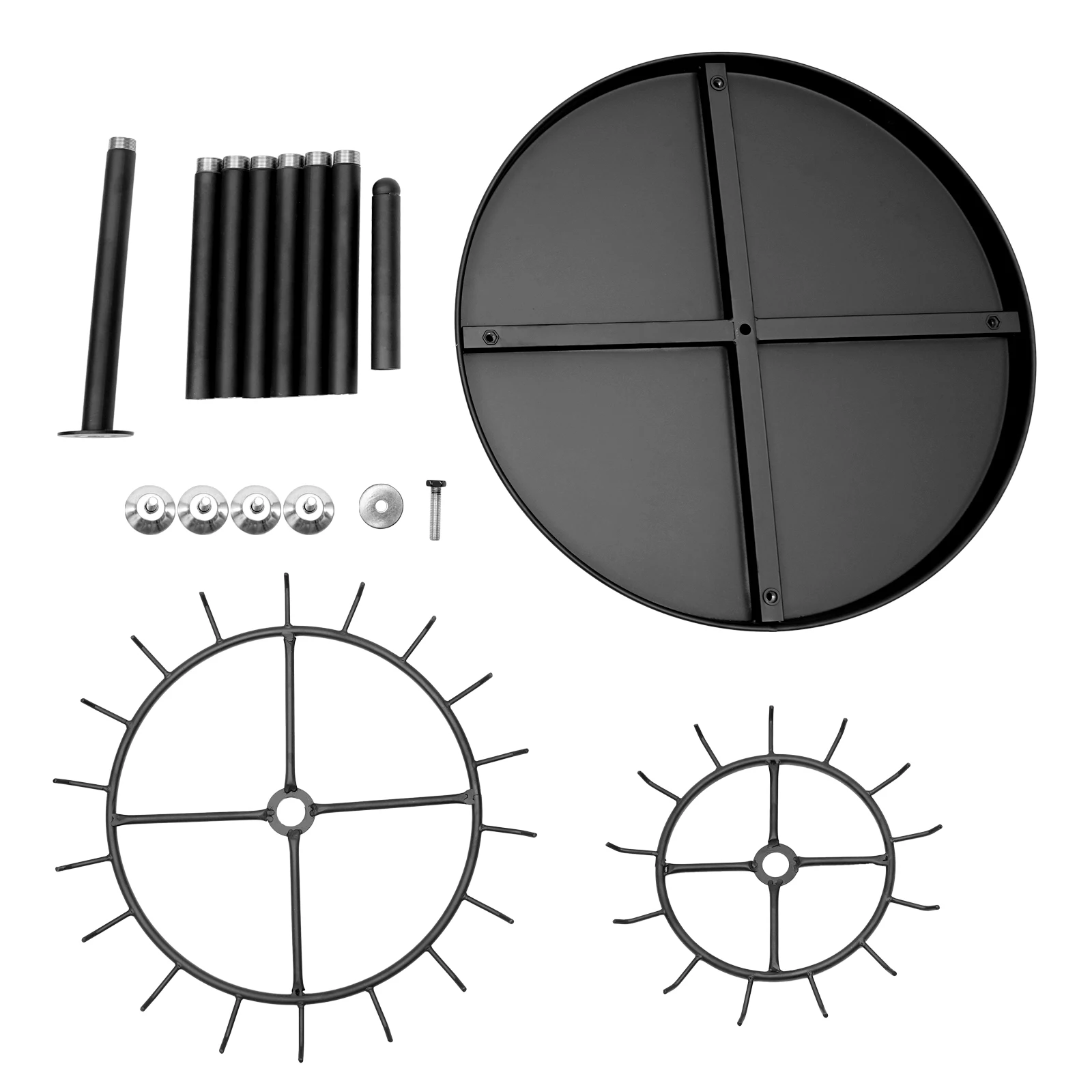 Rak Display Sabuk Logam 2 Lapis Hitam, Rak Penyimpanan Berkapasitas Besar yang Berdiri di Lantai, Rak dengan Daya Tahan Beban Tinggi