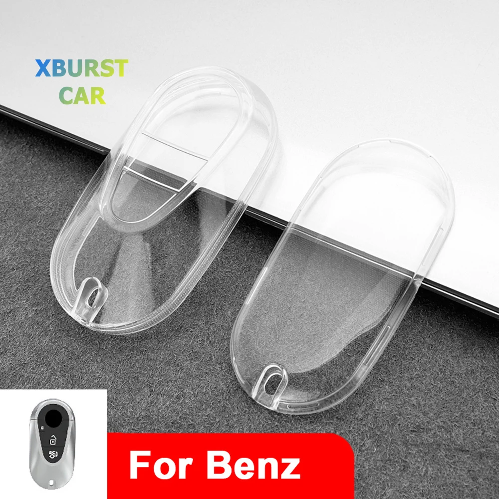 Transparente tpu para mercedes benz c e s classe glc w206 w223 w214 e300 c260 c300 s450 s500 s400 chave do carro caso capa acessórios