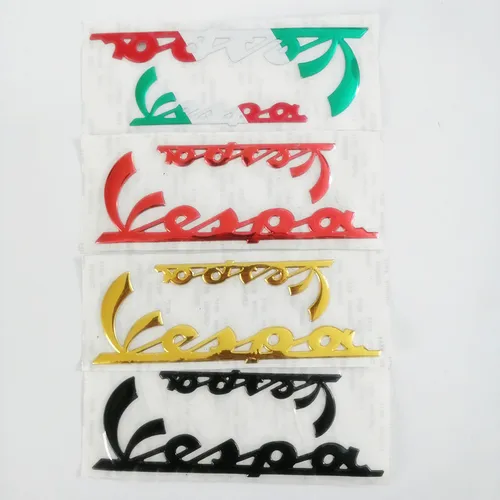 Imagen 2 del producto Pegatinas 3D para emblema de motocicleta, calcomanía para PIAGGIO Vespa LX125 LX150 125 150 Ie Sprint Primavera 300 LX LXV, superpegatina plateada