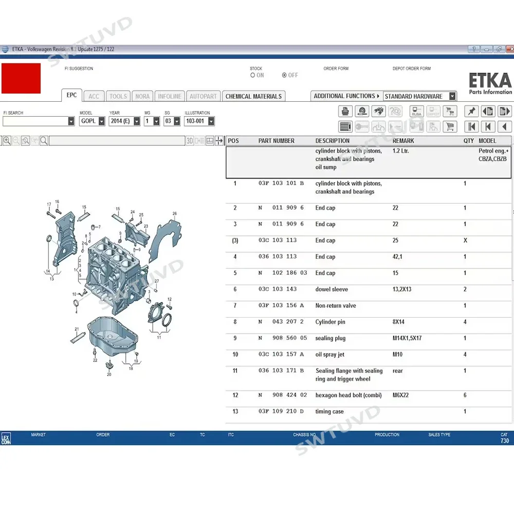 Latest version ET KA 8.6 International English Virtualbox Image Updated 17.05.2023 Group Vehicles Electronic Parts Catalog 8.5