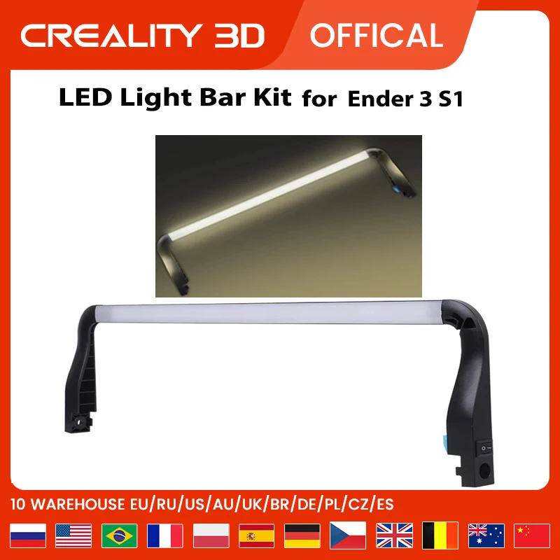 CREALITY 3D Ender-3 S1 LED Light Bar Kit Upgraded LED Chip Easy Installation Soft Light More Comforta  Ender-3S1 Pro Printer