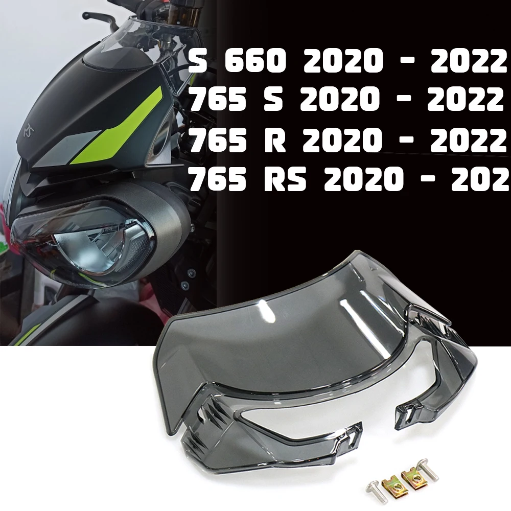 Motorcycle Front Windscreen Windshield Wind Deflector Screen For Street Triple S660 S 660 765 S RS R 765RS 765R 765S 2020 - 2022