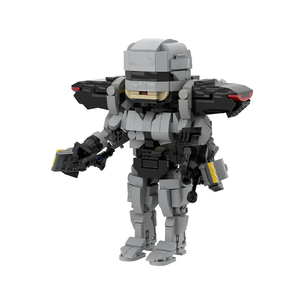 MOC Movie MechWarrior RoboCopeds Series Building Blocks Model RoboCAINs ED209 Robot Bricks DIY Assembled Toy for Children Gift