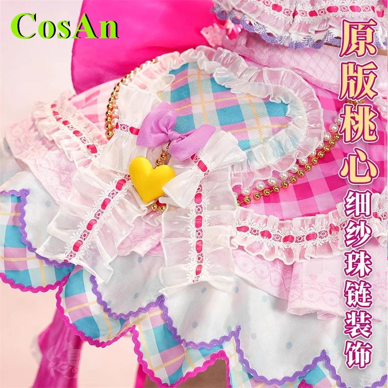 CosAn Aikatsu ! Hoshimiya Ichigo Nijino Yume Cosplay Costume Rainbow Dream Little Dream Cos Halloween  Role Play Clothing Game