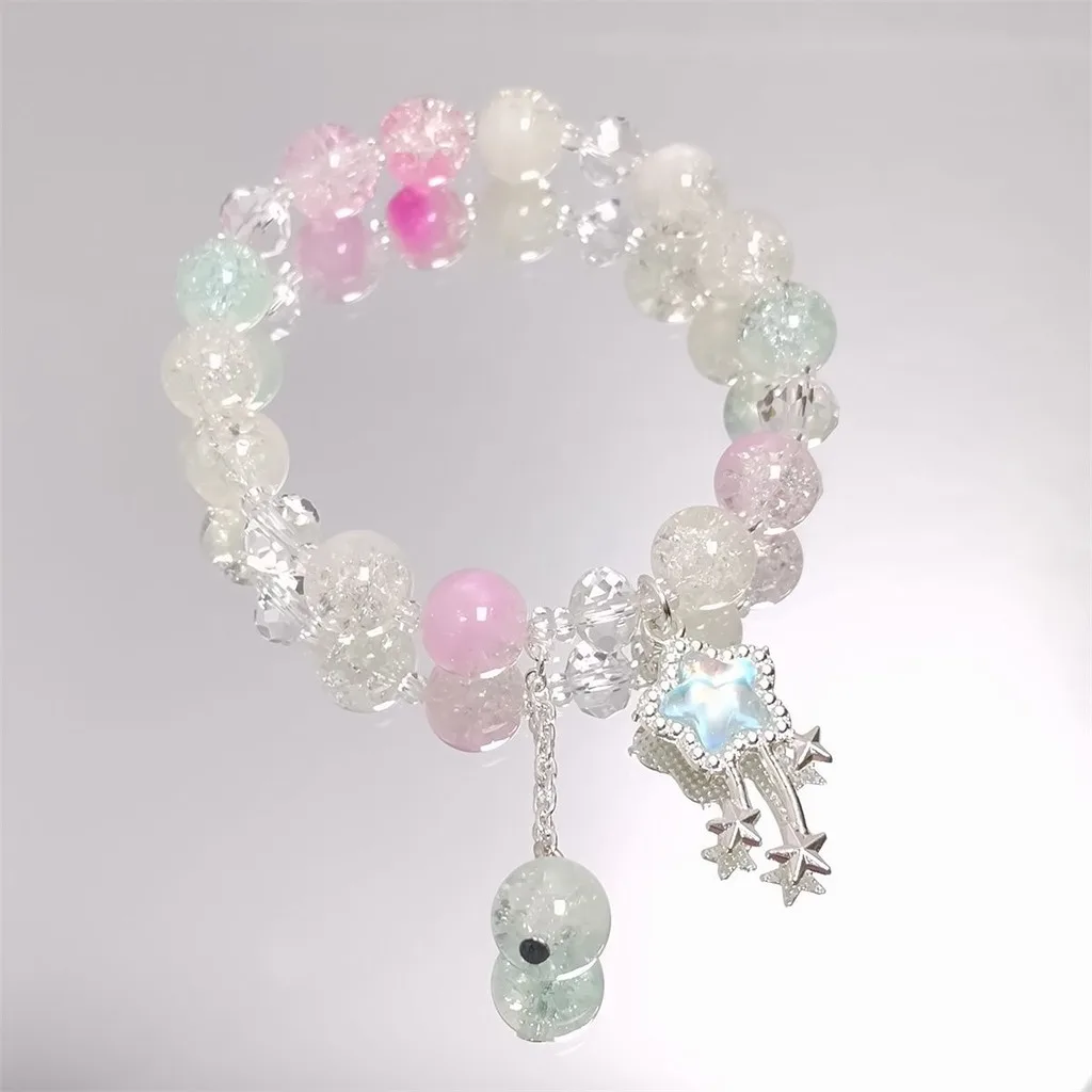 Women Girls Bracelet High-Quality Meteor Bracelet Adjustable Beaded Bracelet Romantic For Travel Daily Outings Dating