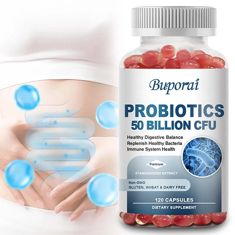 

Probiotic 50 Billion CFU - Helps Maintain A Healthy and Comfortable Gut, Promote Bowel Regularity, and Reduce Bloating