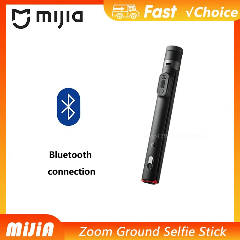 Original New Mijia Zoom Ground Selfie Stick Bluetooth Remote Control Portable Multi-Functional Tripod