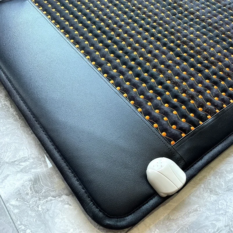 Tourmaline Massage Photon PEMF Infrared Pad Natural Crystals Magnetic Field FIR Heating Amethyst Treatment Mat