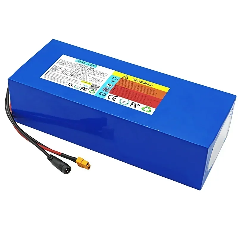 21700 13S4P 48V 20Ah lithium battery pack built-in 25A BMS 1200W high power 54.6V power tools，spare battery+ 5A charger