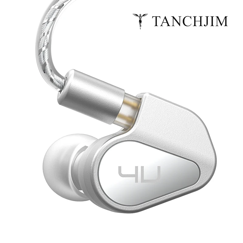 TANCHJIM 4U Earphones DMT4 Ultra Dynamic Drive Earbuds HiFi Headphones with 0.78mm 2Pin 3.5mm Cable 4th Gear Adjustment Headset