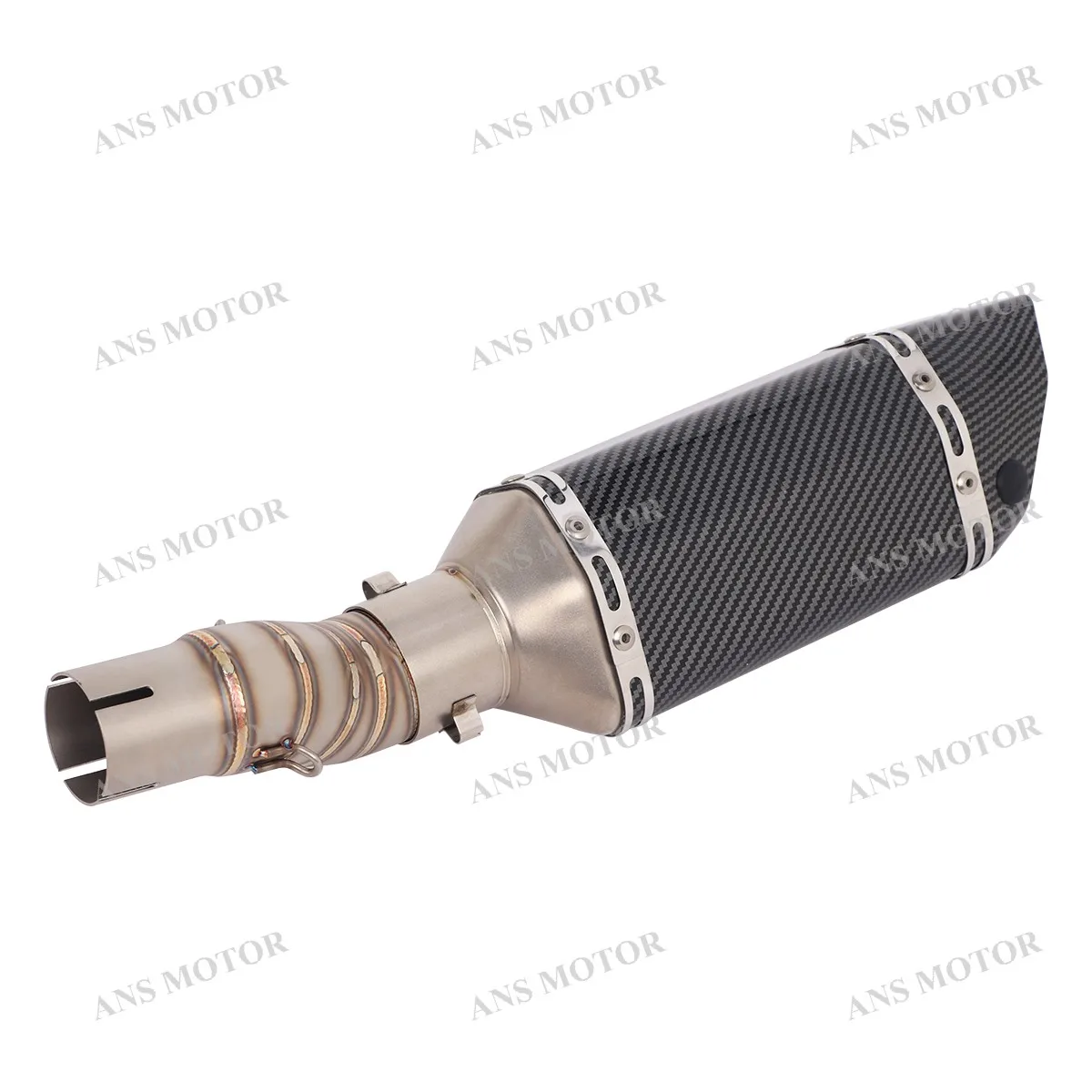 For CFMOTO 450MT 2024 2025 Slip On Motorcycle Exhaust Escape 450MT Exhaust Muffler Middle Link Pipe with Removable DB Killer