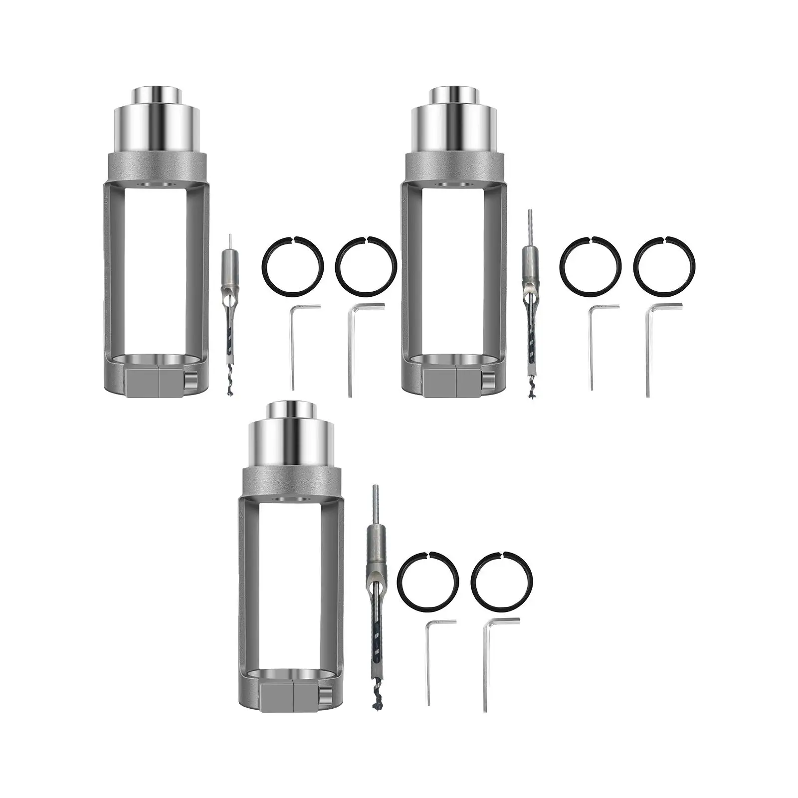 Square Hole Drill Fixed Bracket with Bit Accessory Furniture Making Tool Attachment for Hand Electric Drill Easily Install