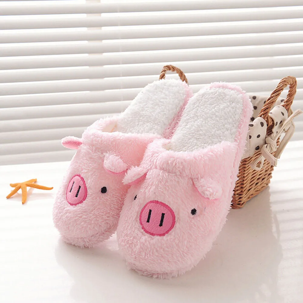 Home Pig Female Soft Slippers 40 Shoes Stripe Floor Pk Women\'S Slipper Furry House Slippers For Women With Strap