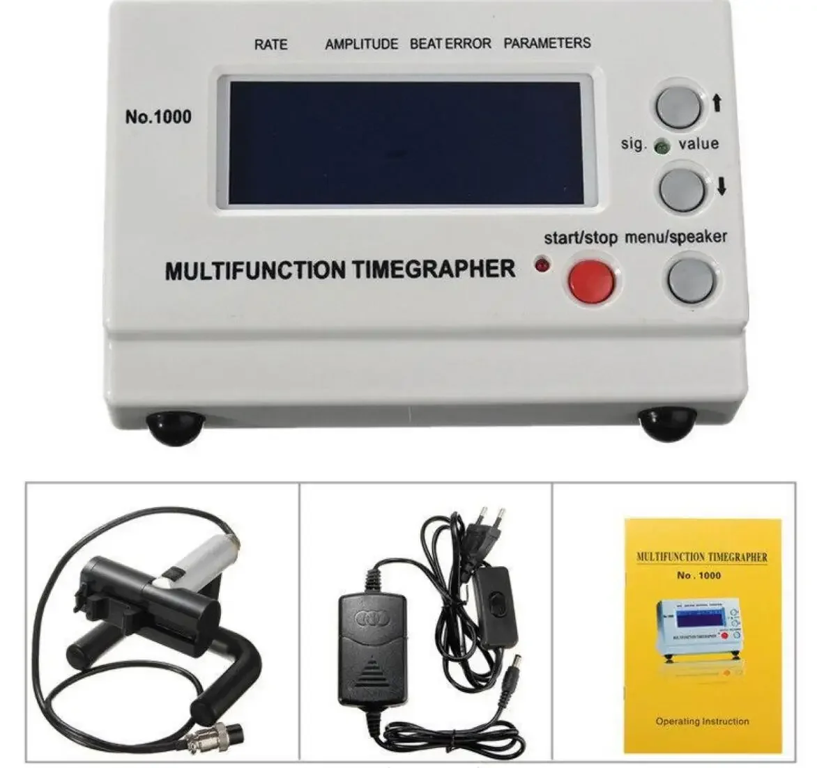 Mechanical Watch Tester Timing Timegrapher for Repairers and hobbyists,No.1000 Weishi timegrapher