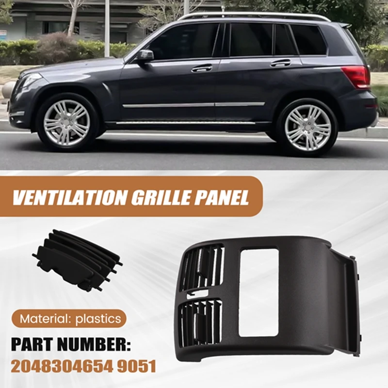 Rear Center Console A/C Air Vent Rear Armrest Air Conditioning Grille For Mercedes Benz X204 GLK Class 2008-2015