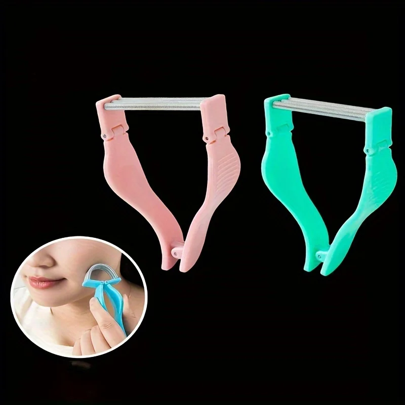 1Pcs Handheld Facial Hair Epilator Safe Spring Roller Women Facial Hair Removal Epilator Face Care Massager Beauty Epilator Tool