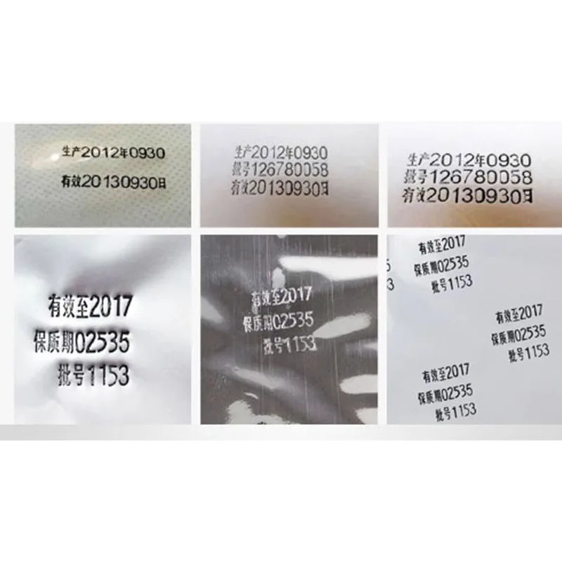 Plastiktüten-Druckmaschine 250 * 60 mm produzieren feste Tinte, Rollenkodierung, Kartentasche, Papier, kontinuierliche Datumsdruckermaschine