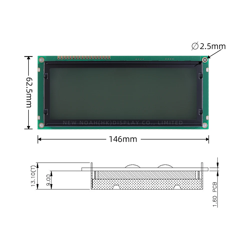 Filme cinza europeu letras pretas 2004c-3 tela lcd de caracteres grandes 4*20 tc2004c1 146*62.5mm st7066u display de cristal líquido