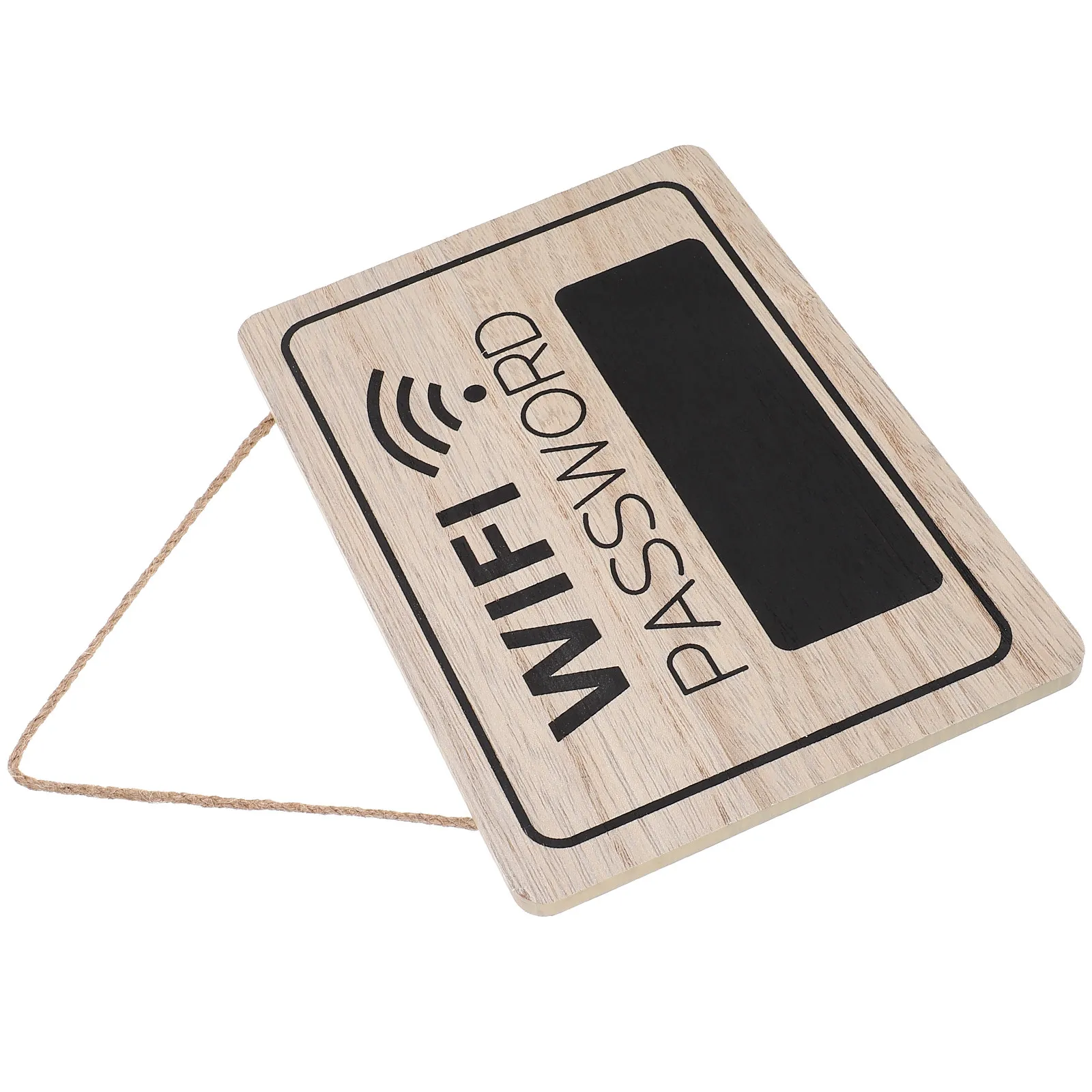Wood WiFi Password Sign Wall Hanging Decor Door Plaque Home Office Hotel Personalized Wooden Sign WiFi Board Simple Installation