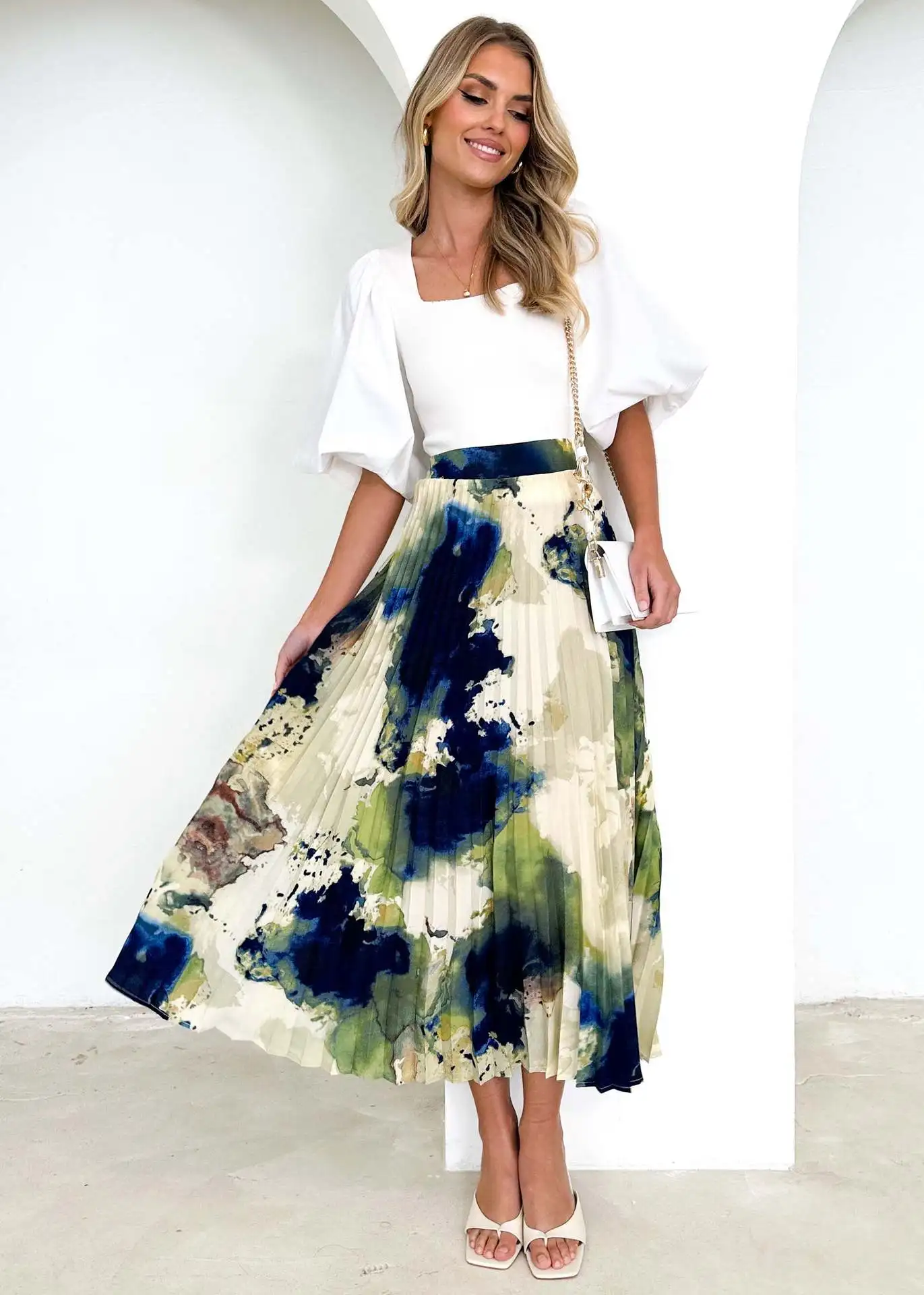 Long Skirt For Women Casual Vintage Clothing Elegant Boho Streetwear 2024 Summer Beach Fashion Comfortable Y2K Skirts Bottoms