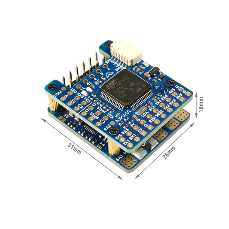 

MATEKSYS F405-WMN F405 Flight Controller with Baro OSD Blackbox 132A Current Sense 2-6S LIPO 22X22mm for RC Multirotor Airplanes