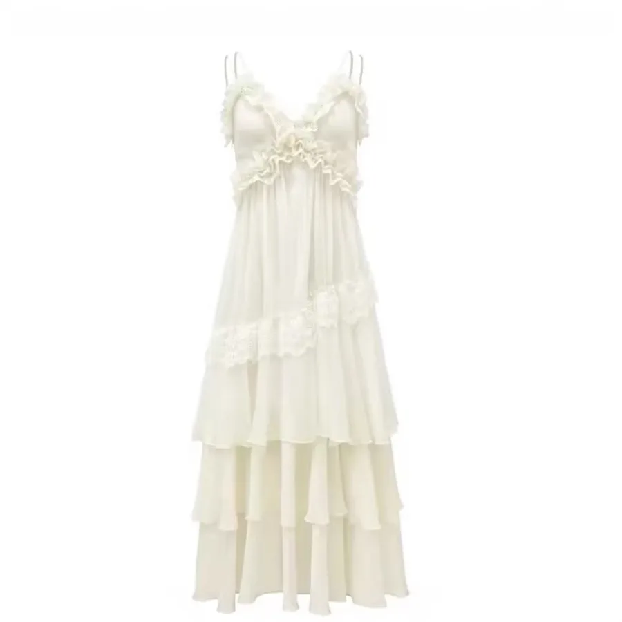 

Новинка: Пляжное платье-сарафан в стиле феи, бежевое, сексуальное, с открытой спиной, для отпуска, летнее, создающее особую атмосферу.