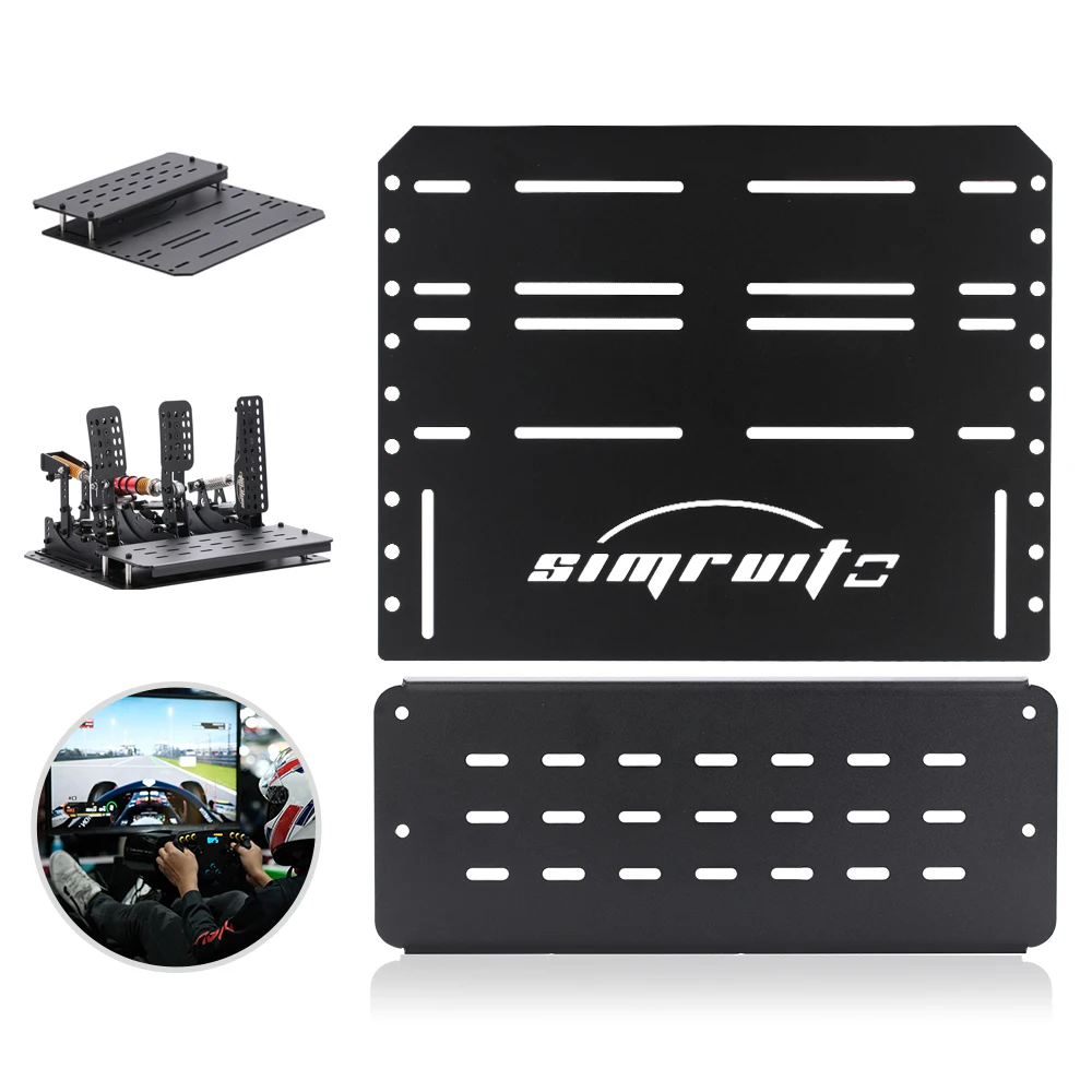 Sim Racing pedał kokpit podłoga 3 pedały koła ogniwa obciążnikowego dla komputera G27 G29 T300rs automatyczny symulator jazdy