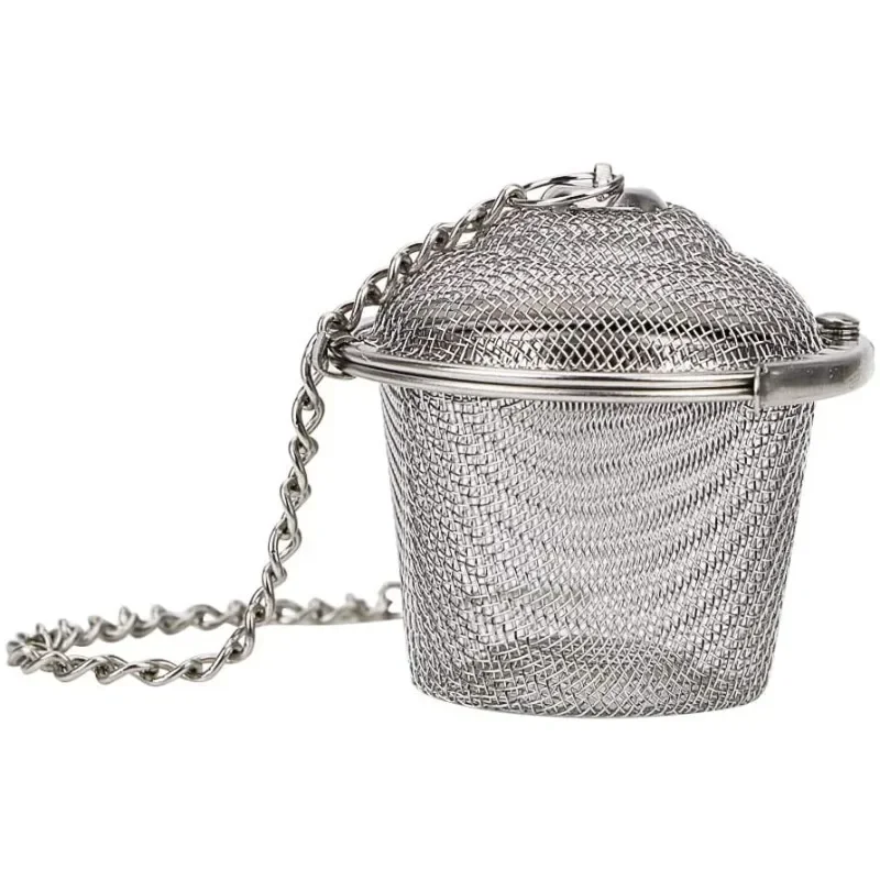 Colador de bolas de té de acero inoxidable 304, filtro Infusor de hierbas de malla, colador de té de especias y hojas de té, hervir sopa para tetera, herramienta de cocina