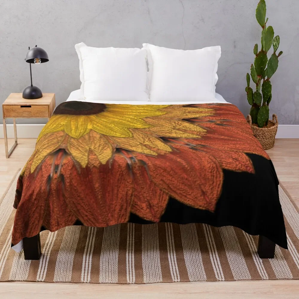 

Sunflower Mandala Throw Blanket Heavy Designers Giant Sofa valentine gift ideas Blankets