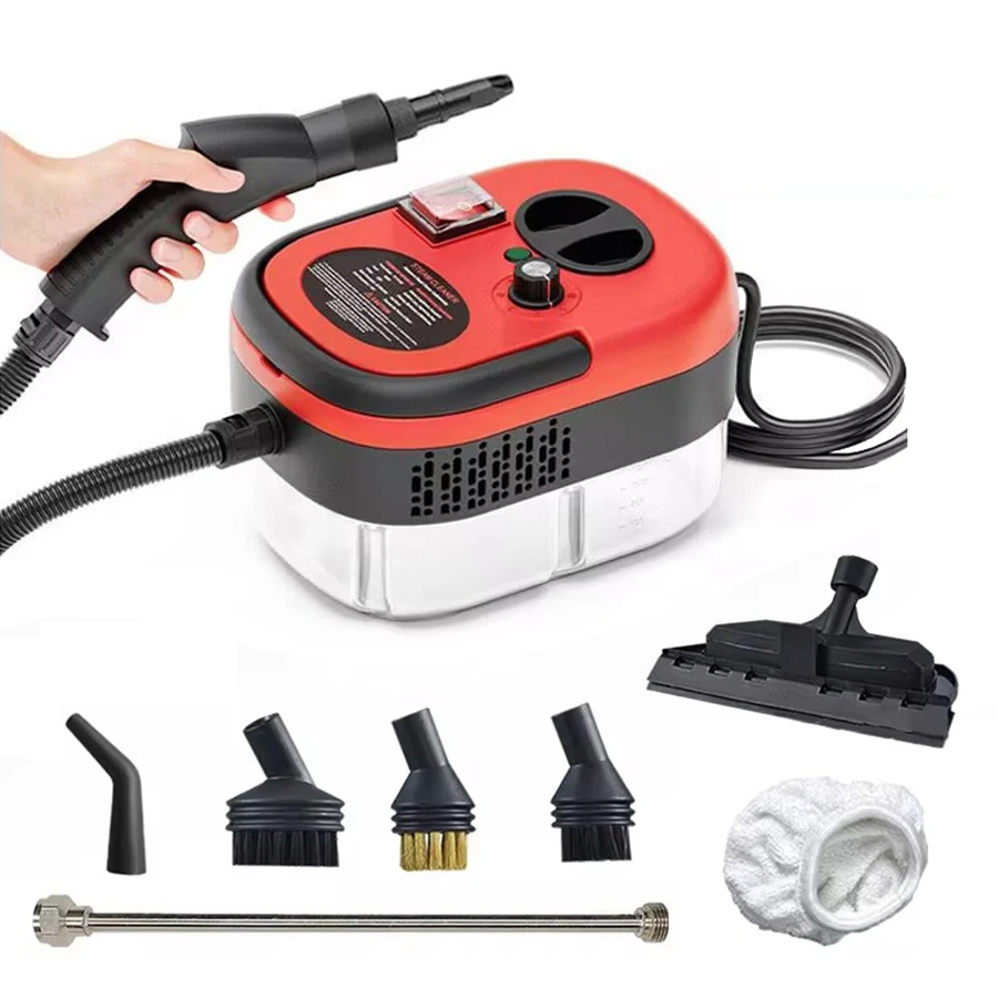 

Portable Handheld Steam Cleaner High Temperature Pressurized Steam Cleaning Machine With Brush Heads For Kitchen Car