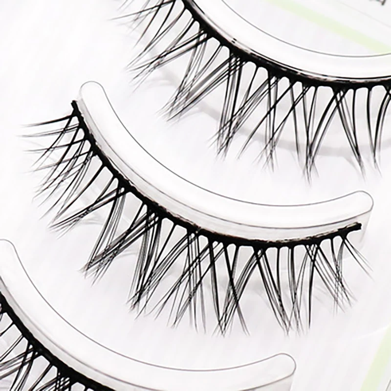 1 set Lange Dicke Falschen Wimpern Natürliche Gefälschte Wimpern Verlängerung Werkzeuge Schwarz Gefälschte Wimpern für Mädchen Augen Make-Up werkzeuge