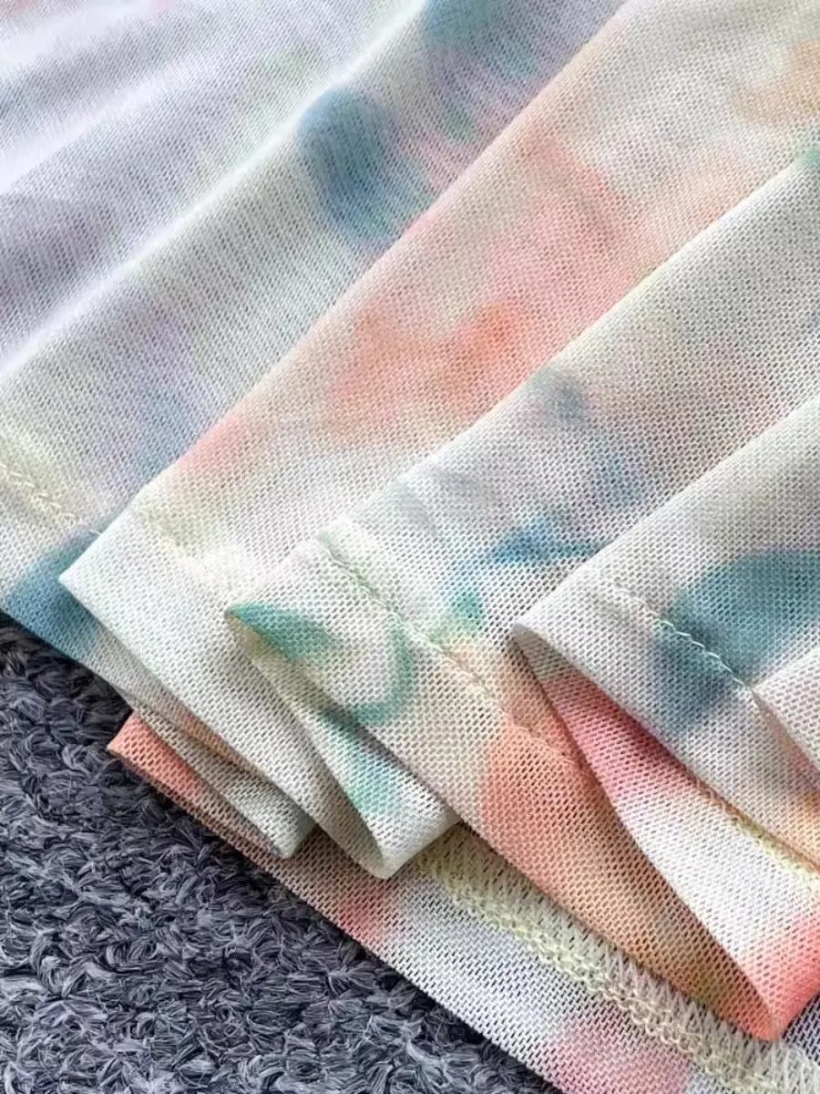 Foamlina elegante encaje Patchwork Floral malla Maxi vestido 2025 novedad de verano puro deseo chica caliente francés dulce encaje Sling vestidos