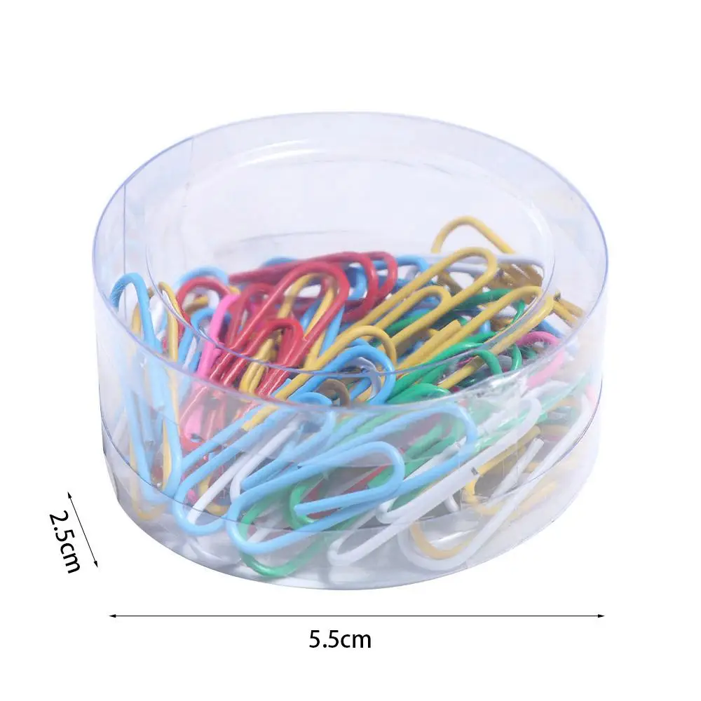 50PCS File Holder Creative Metal Paper Clips Alloy Binding Bookmark Clip Colored Binder Clamps Office