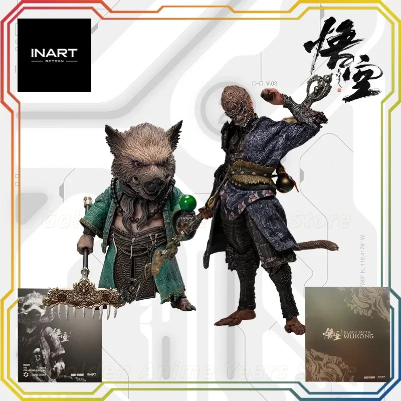 INART Action Black Myth: Wukong 1/12 Destined One Replaceable Accessory Doll Movable Model Collect Decorative Gifts