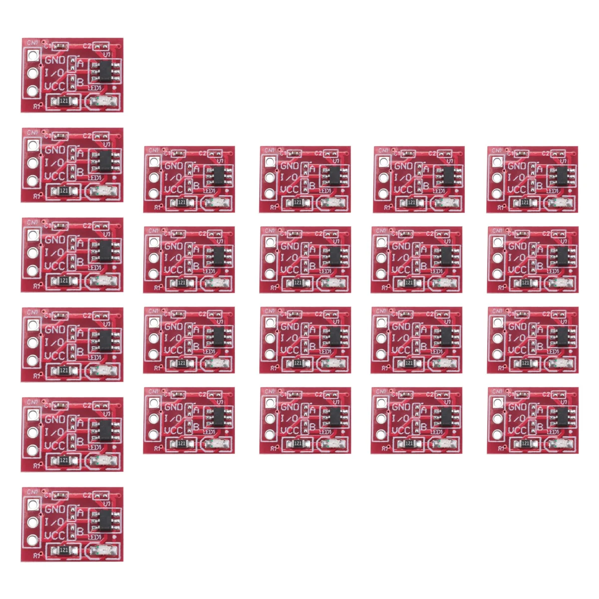 

A40T 100Pcs TTP223 Touch Key Switch Module Touching Button Capacitor Type Single Channel Self Locking Touch Switch Sensor