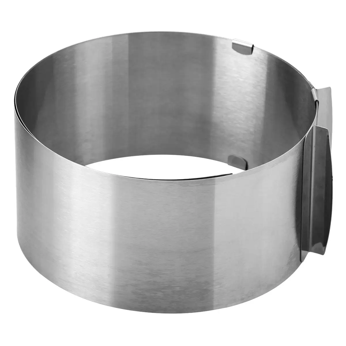 

Cake Mold Baking Ring Stainless Steel Telescopic Round Mousse Layered Pastry DIY Cooking Tool Silver Color Bakeware
