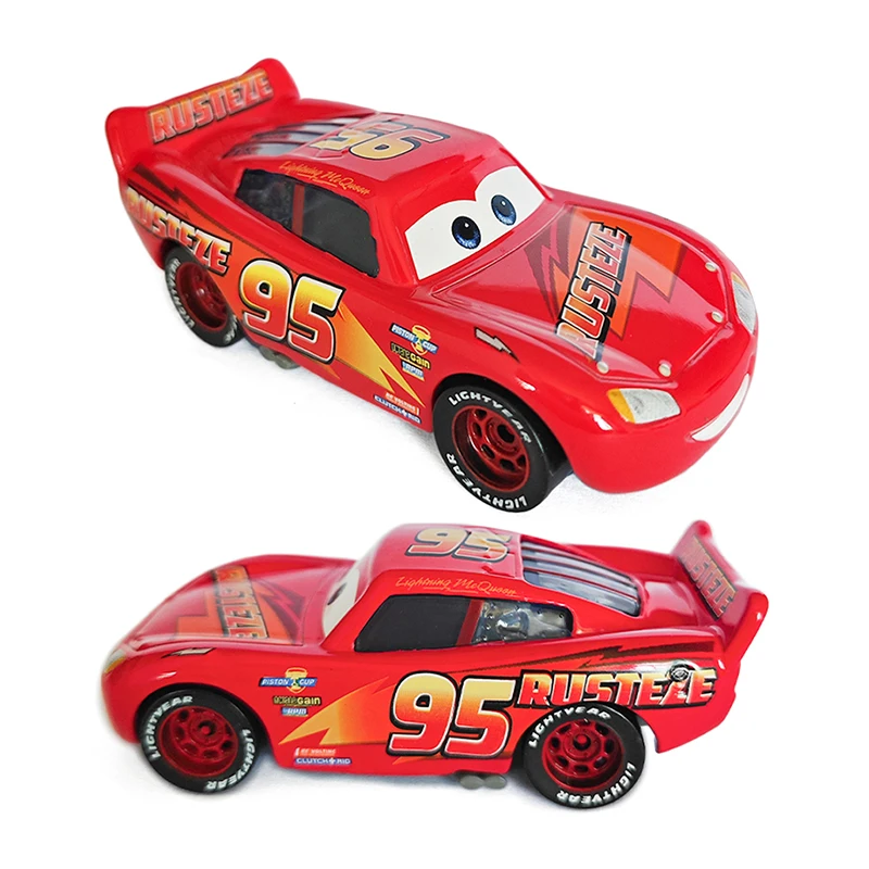 Disney Cars 3 Anime Luigi Racing Figurka akcji Zygzak McQueen Szeryf 1:55 Metalowy model odlewu Zabawka dla dzieci Sally Prezent dla dzieci