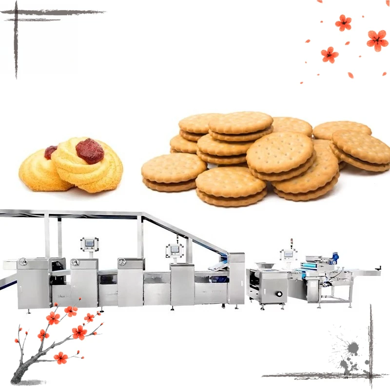 Customized Full Automatic Biscuit Processing Line Mixing Rolling Cutting Baking Cooling Packing Integrated Bakery Equipment