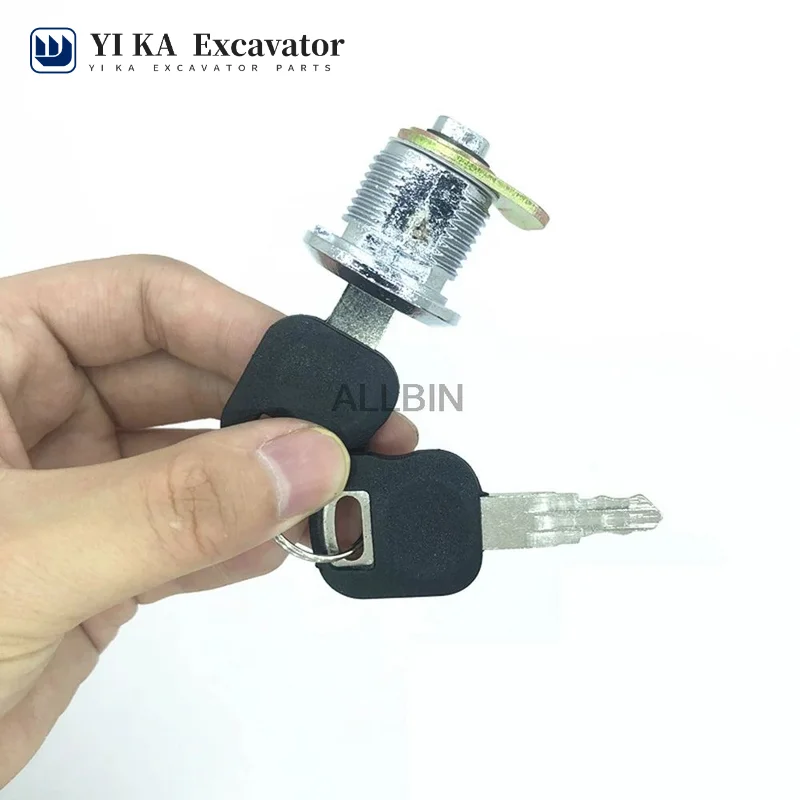 For CATERPILLAR CAT 320C/336D/324D/329D Excavator 1  Side door lock Side door lock Cylinder High quality excavator accessories